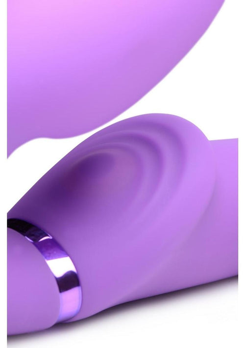 Load image 1 in gallery view. Strap U Ergo-Fit G-Pulse Silicone Rechargeable 10x Dual Dildo Strapless Strap-On with Remote Control STRAP U