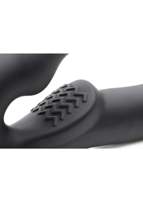 Load image 1 in gallery view. Strap U Evoke Super Charged Rechargeable Silicone Vibrating Strapless Strap-On STRAP U