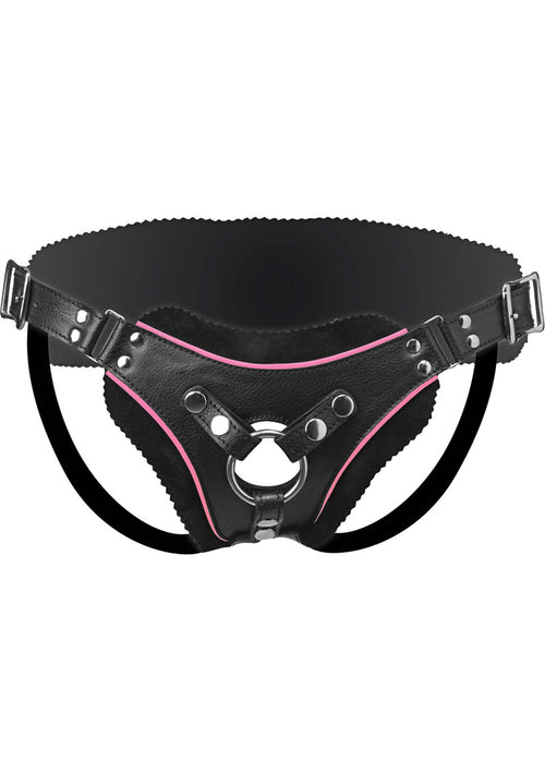 Load image 1 in gallery view. Strap U Flamingo Low Rise Strap-On - Black/Pink