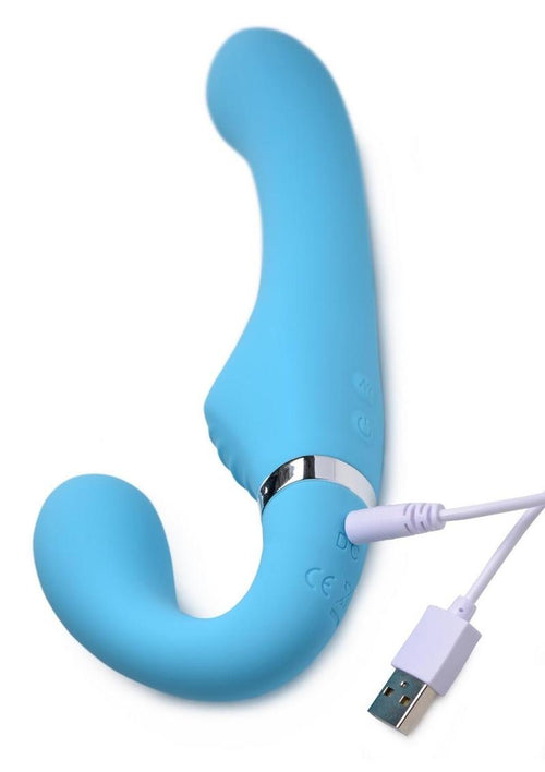 Load image 1 in gallery view. Strap U Mighty Rider 10x Silicone Rechargeable Strapless Strap-On STRAP U