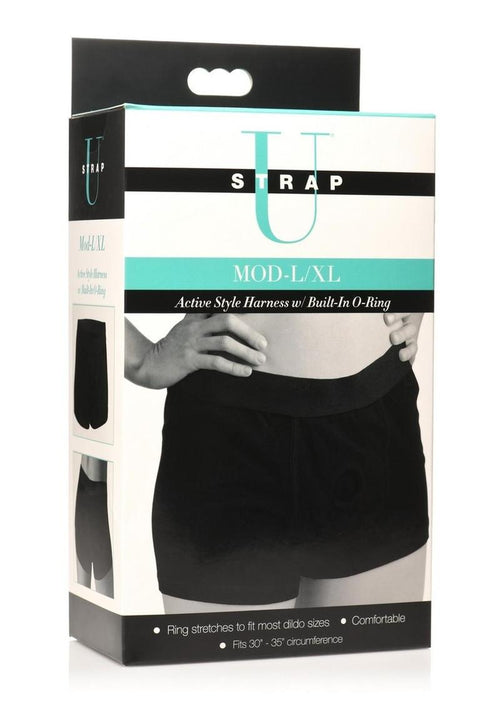 Load image 1 in gallery view. Strap U Mod Active Style Harness + Built In O Ring - Black - Large/XLarge
