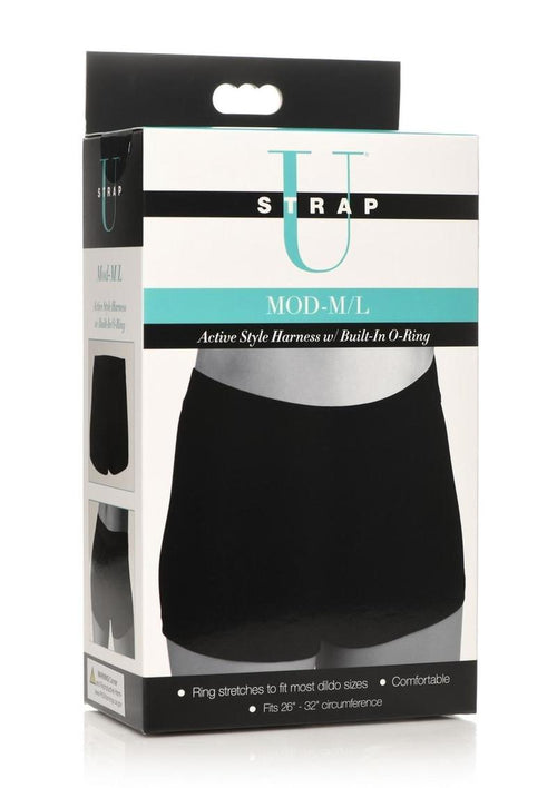 Load image 1 in gallery view. Strap U Mod Active Style Harness + Built In O Ring - Black - Large/Medium