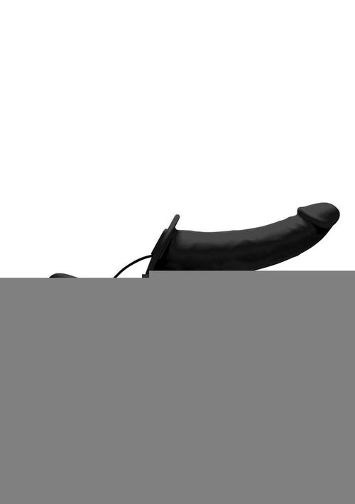 Load image 1 in gallery view. Strap U Power Pegger Silicone Vibrating Double Pleasure 6.5in Dildo with Harness STRAP U