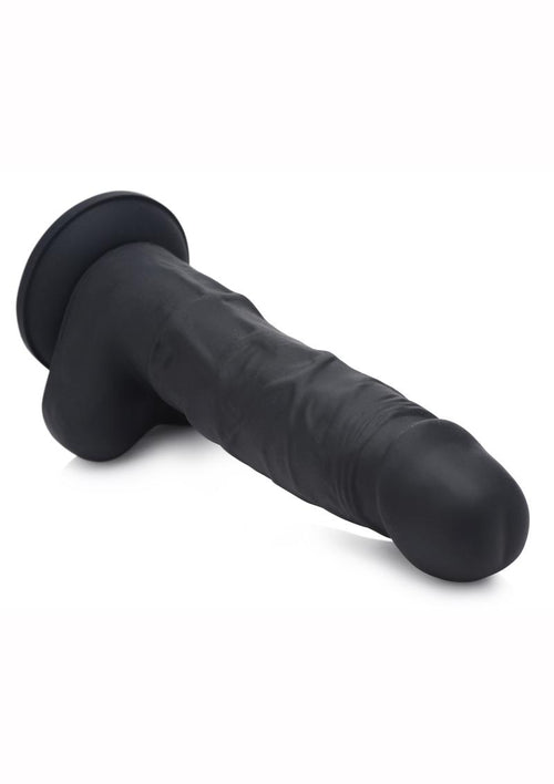 Load image 1 in gallery view. Strap U Silicone Dildo with Balls - Black