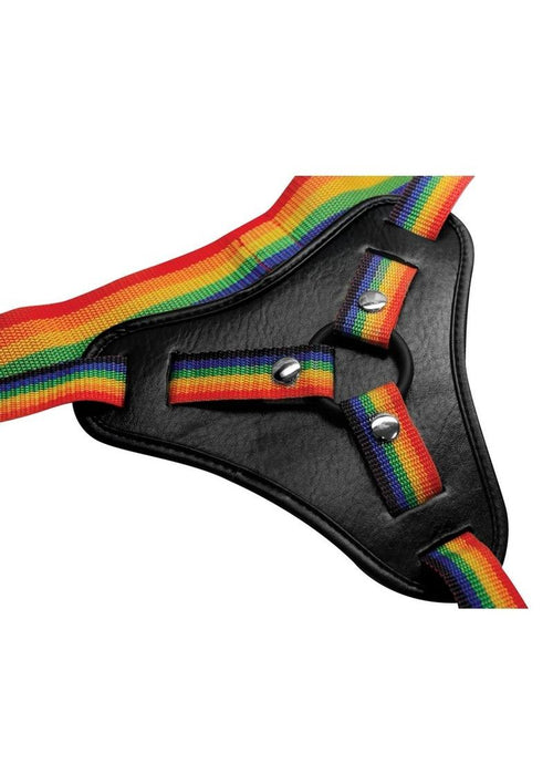 Load image 1 in gallery view. Strap U Take The Rainbow Universal Harness - Multicolor/Rainbow