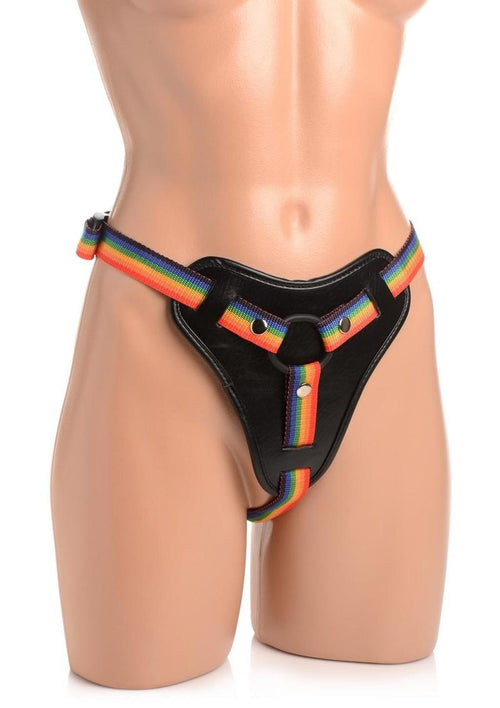Load image 1 in gallery view. Strap U Take The Rainbow Universal Harness STRAP U