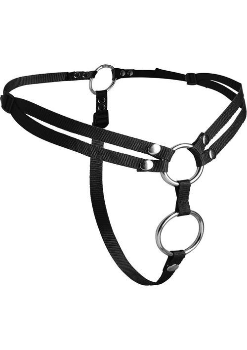 Load image 1 in gallery view. Strap U Unity Double Penetration Strap-On Harness - Black