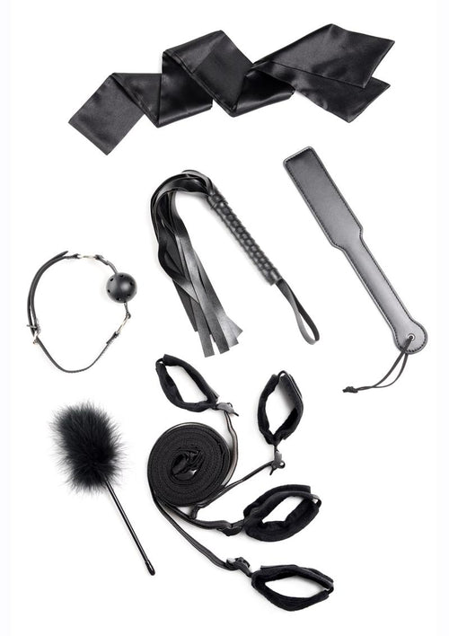 Load image 1 in gallery view. Strict Bed Bondage Restraint Kit - Black - Set Of 6