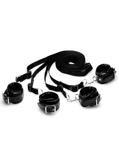 Load image 1 in gallery view. Strict Bed Restraint Kit - Black