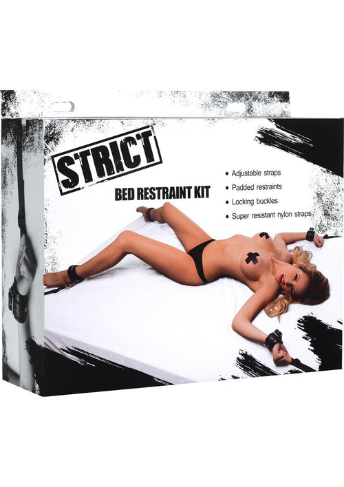 Load image 1 in gallery view. Strict Bed Restraint Kit - Black