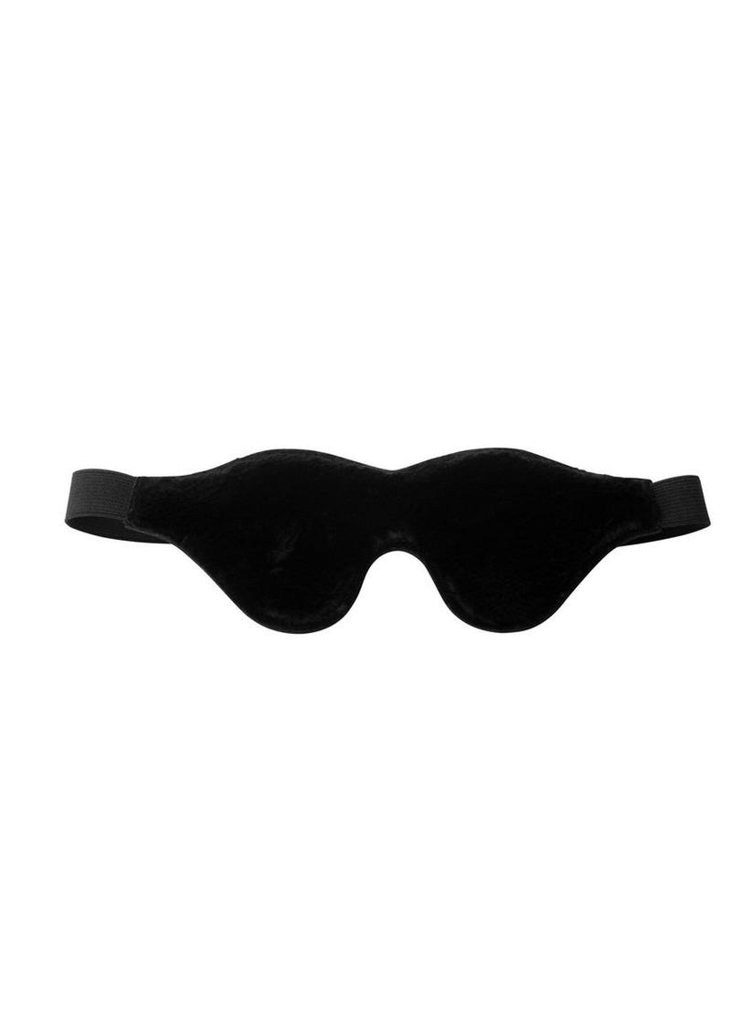 Strict Black Fleece Lined Blindfold STRICT