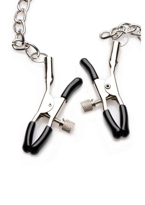 Load image 1 in gallery view. Strict Black Silicone Bit Gag with Nipple Clamps STRICT