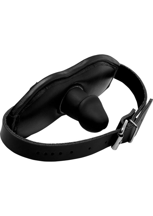 Load image 1 in gallery view. Strict Cock Head Silicone Mouth Gag - Black