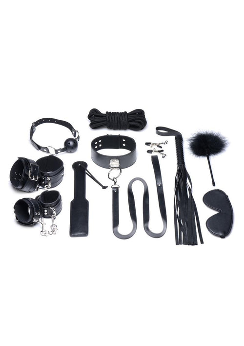 Load image 1 in gallery view. Strict Deluxe 10 Piece Bondage - Black - Set