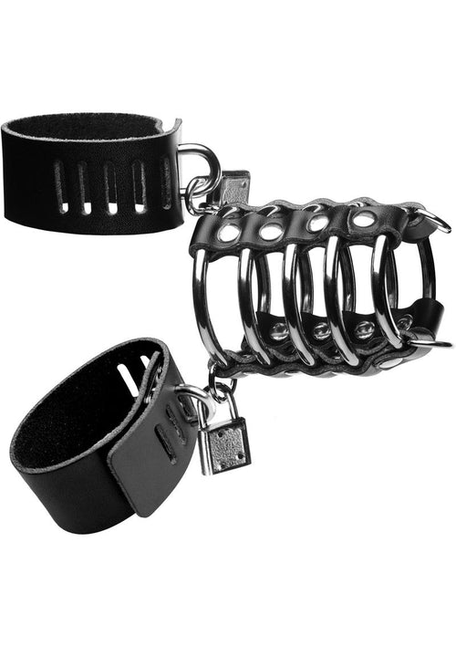 Load image 1 in gallery view. Strict Gates Of Hell Chastity Device - Black/Metal