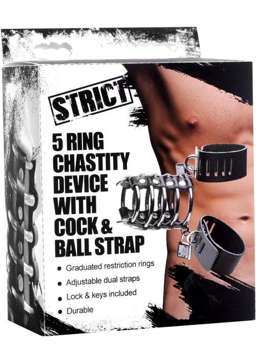 Load image 1 in gallery view. Strict Gates Of Hell Chastity Device - Black/Metal