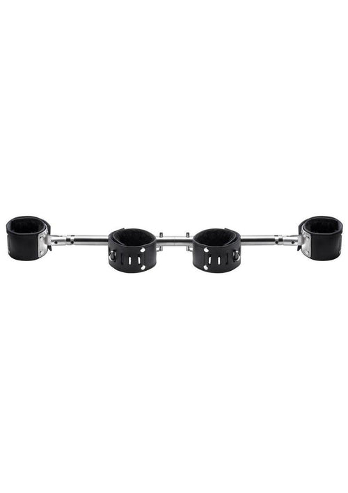 Load image 1 in gallery view. Strict Leather Adjustable Swiveling Spreader Bar with Leather Cuffs Strict Leather
