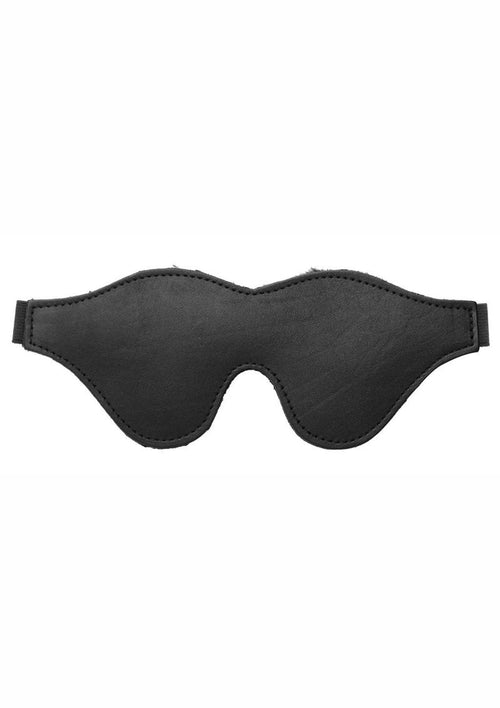 Load image 1 in gallery view. Strict Leather Black Fleece Lined Blindfold - Black