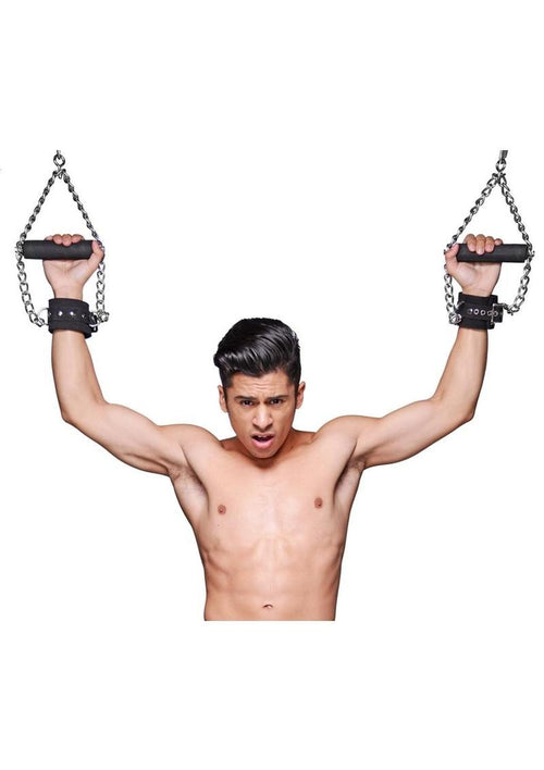 Load image 1 in gallery view. Strict Leather Fur Lined Suspension Cuffs Strict Leather
