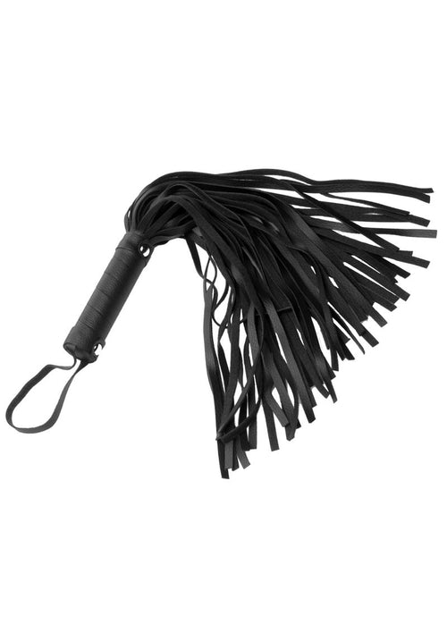 Load image 1 in gallery view. Strict Leather Pleather Pleasure Mini Flogger - Black