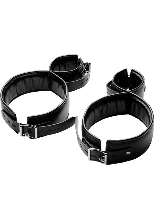 Load image 1 in gallery view. Strict Thigh Cuff Restraint System - Black
