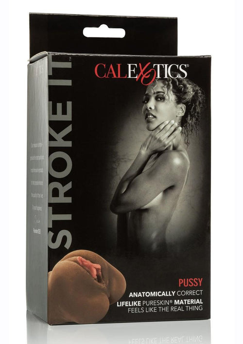 Load image 1 in gallery view. Stroke It Pussy Realistic Stroker - Chocolate