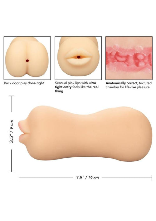 Load image 1 in gallery view. Stroke It Realistic Dual Ended Stroker - Mouth and Ass Stroke It