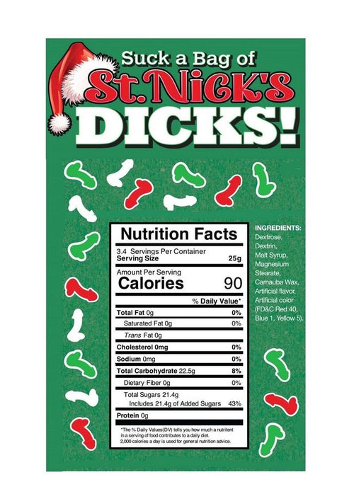 Load image 1 in gallery view. Suck A Bag Of St Nick's Dicks Candyprints Candy