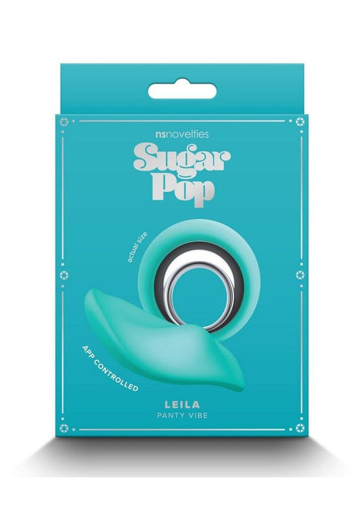 Load image 1 in gallery view. Sugar Pop Leila Rechargeable Silicone Panty Vibe - Teal