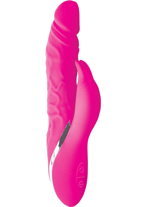 Load image 1 in gallery view. Surenda Rabbit Lover and Dildo Rechargeable Silicone Vibrator - Pink