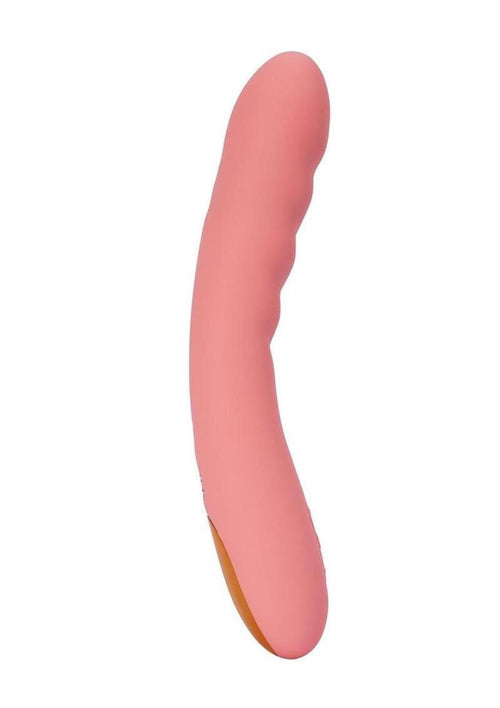 Load image 1 in gallery view. Svakom Ava Neo Rechargeable Silicone Vibrator with Remote - Peach/Pink