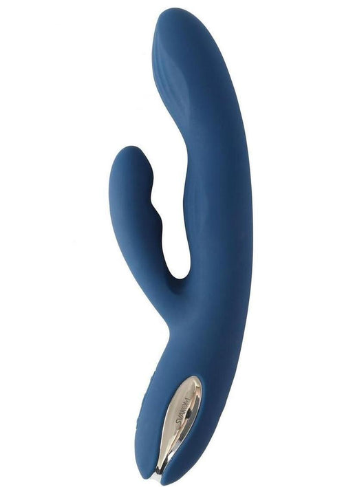 Load image 1 in gallery view. Svakom Aylin Silicone Vibrator - Blue/Silver