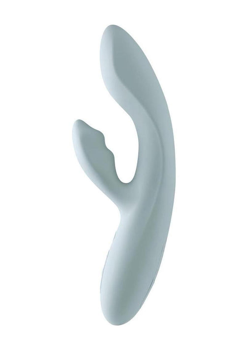 Load image 1 in gallery view. Svakom Chika Rechargeable Silicone App Compatible Interactive Rabbit Vibrator - Gray/Grey