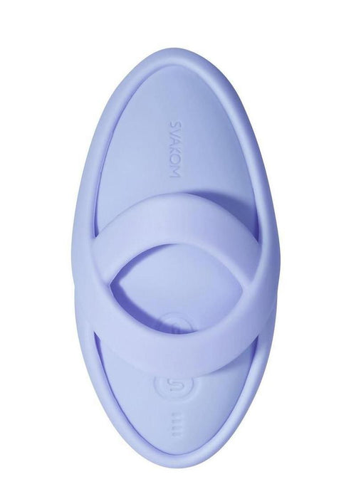 Load image 1 in gallery view. Svakom Echo 2 App Compatible Rechargeable Silicone Heated Finger Vibrator - Blue
