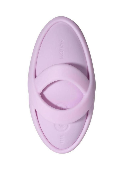 Load image 1 in gallery view. Svakom Echo 2 App Compatible Rechargeable Silicone Heated Finger Vibrator - Lilac/Pink