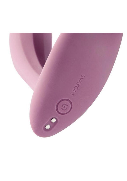 Load image 1 in gallery view. Svakom Erica Rechargeable Silicone App Compatible Dual Vibrator with Clitoral Stimulator and Remote Svakom