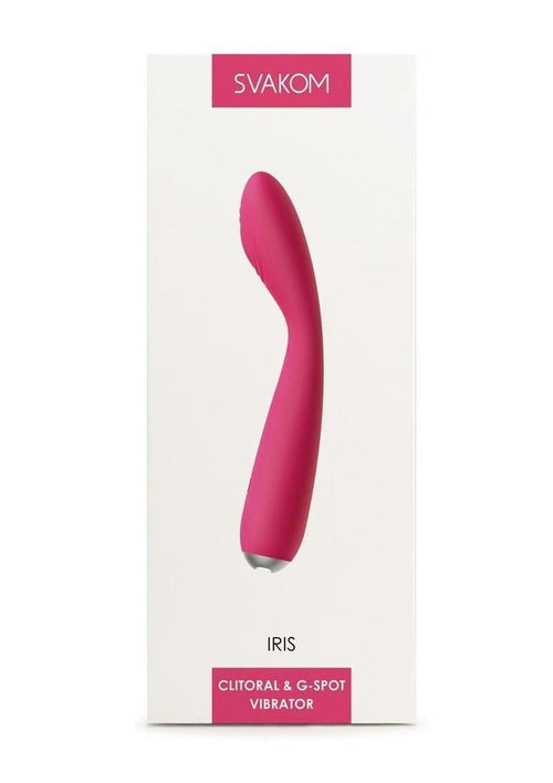 Load image 1 in gallery view. Svakom Iris Silicone G-Spot Rechargeable Vibrator - Pink/Plum/Red/Silver
