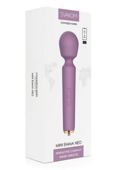Load image 1 in gallery view. Svakom Mini Emma Neo Rechargeable Silicone Vibrator with Compatible App - Lavender