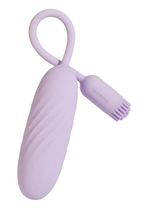 Load image 1 in gallery view. Svakom Plume Rechargeable Silicone Dual Vibrator - Purple