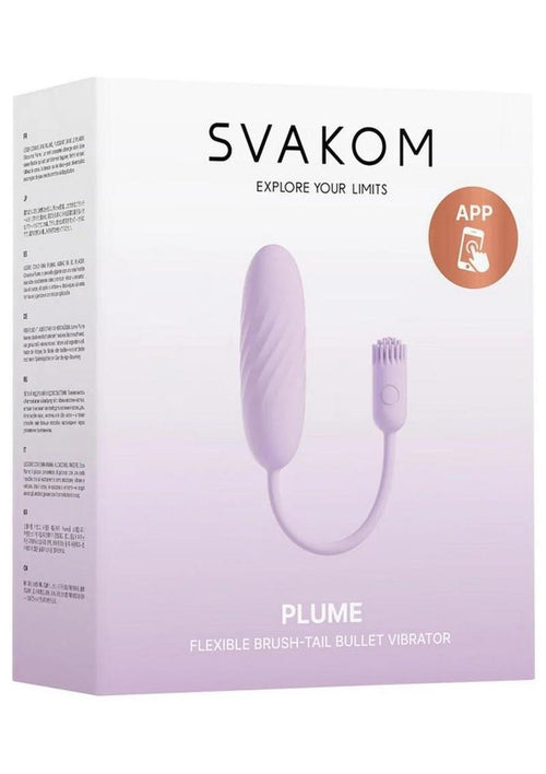 Load image 1 in gallery view. Svakom Plume Rechargeable Silicone Dual Vibrator - Purple