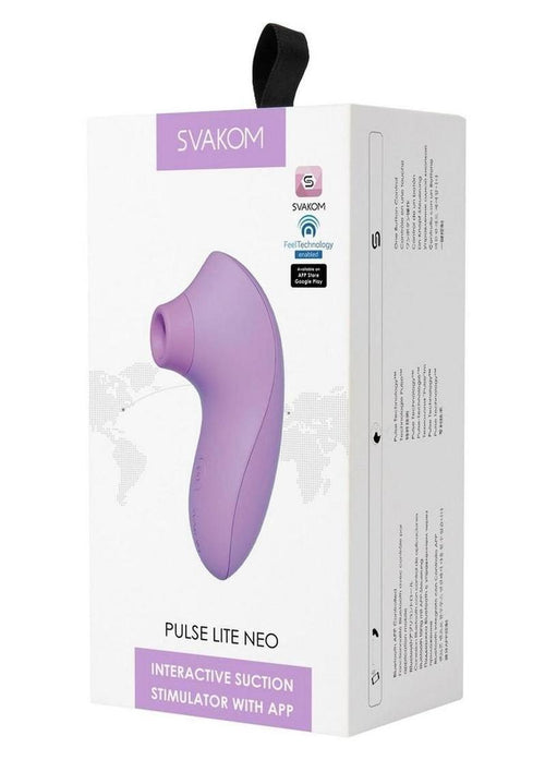 Load image 1 in gallery view. Svakom Pulse Lite Neo Interactive Suction Stimulator - Lavender/Purple