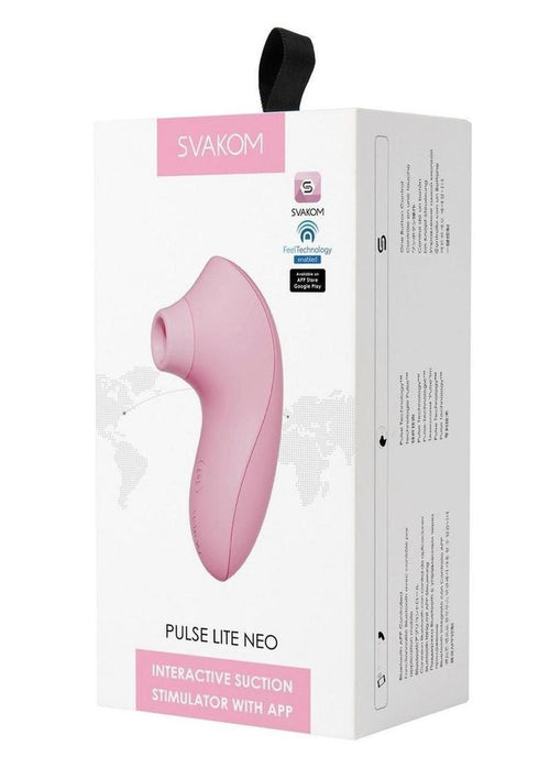 Load image 1 in gallery view. Svakom Pulse Lite Neo Interactive Suction Stimulator - Pale Rosette/Pink