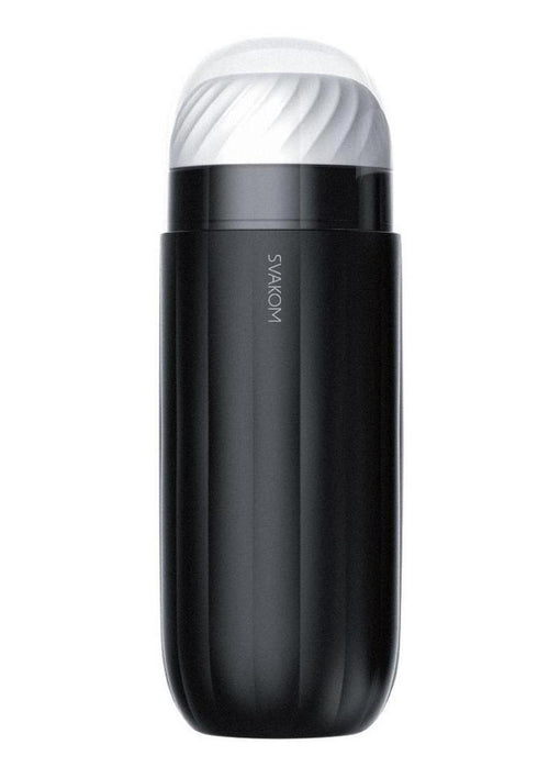 Load image 1 in gallery view. Svakom Sam Neo Silicone Interactive Rechargeable Masturbator - Black/White