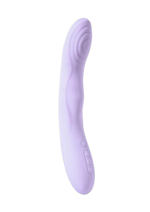 Load image 1 in gallery view. Svakom Selena Warming Rechargeable Silicone G-Spot Vibrator with Clitoral Stimulator - Lavender