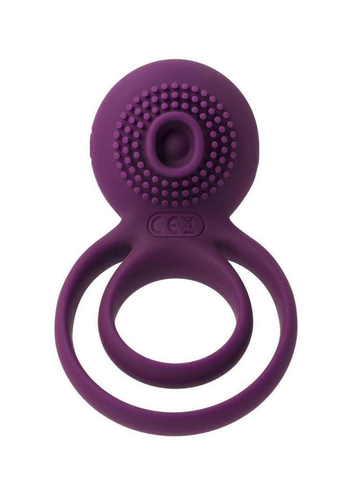 Load image 1 in gallery view. Svakom Tammy Silicone Rechargeable Clitoral Stimulator Couple's Ring - Purple
