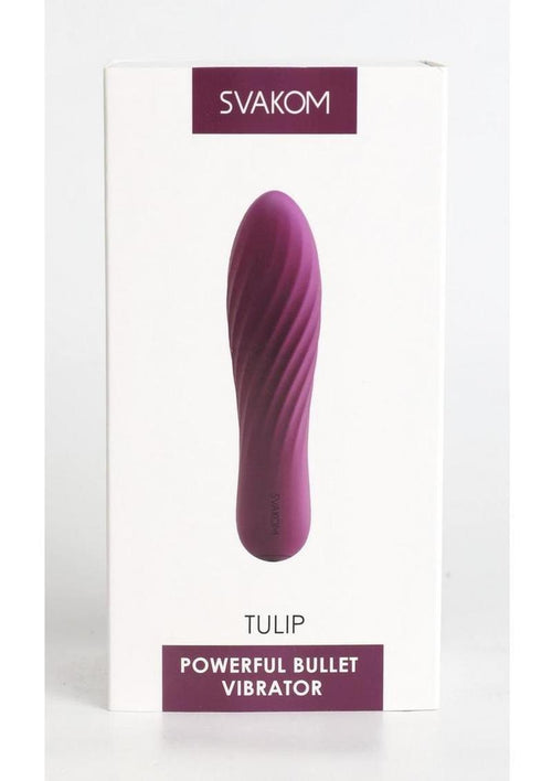 Load image 1 in gallery view. Svakom Tulip Rechargeable Silicone Bullet - Purple