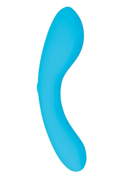Load image 1 in gallery view. Swan Mini Swan Wand Rechargeable Silicone Glow In The Dark Massager - Blue/Glow In The Dark