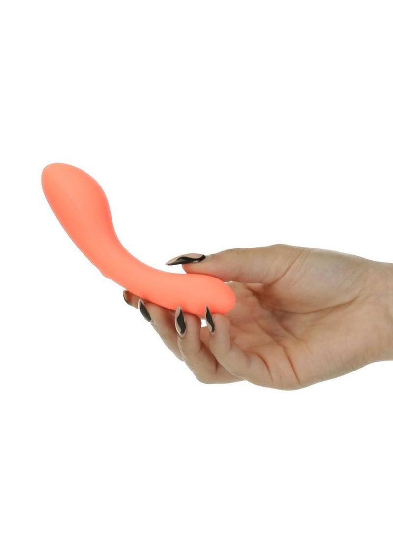 Swan Mini Swan Wand Rechargeable Silicone Glow In The Dark Massager Swan