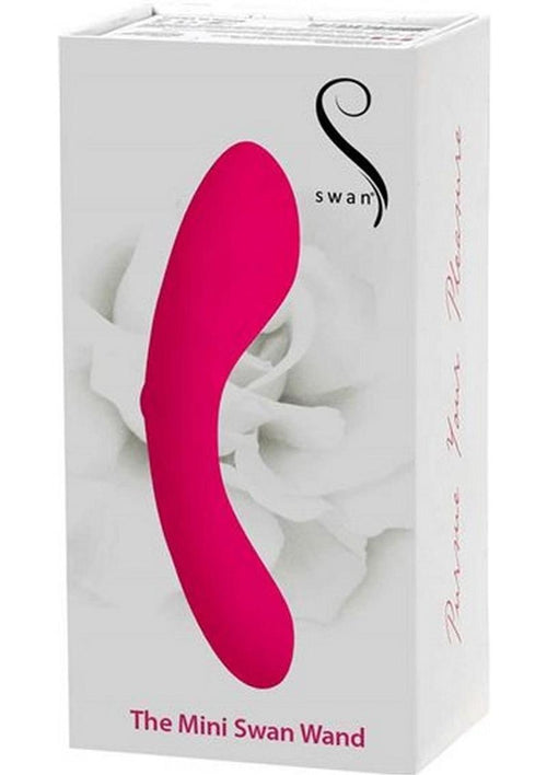 Load image 1 in gallery view. Swan Mini Swan Wand Rechargeable Silicone Massager - Pink