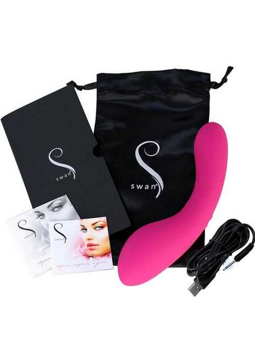 Load image 1 in gallery view. Swan The Swan Wand Silicone Rechargeable Massager Swan